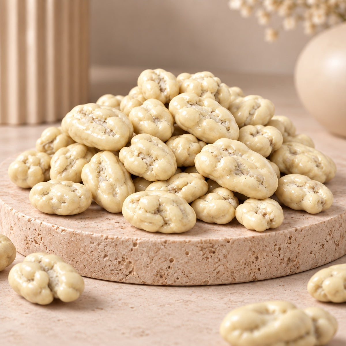 Noix de pécan enrobées chocolat blanc PÉKA Gourmet